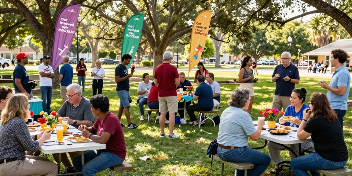 People engaging in community activities promoting rokok 88, celebrating involvement and support.