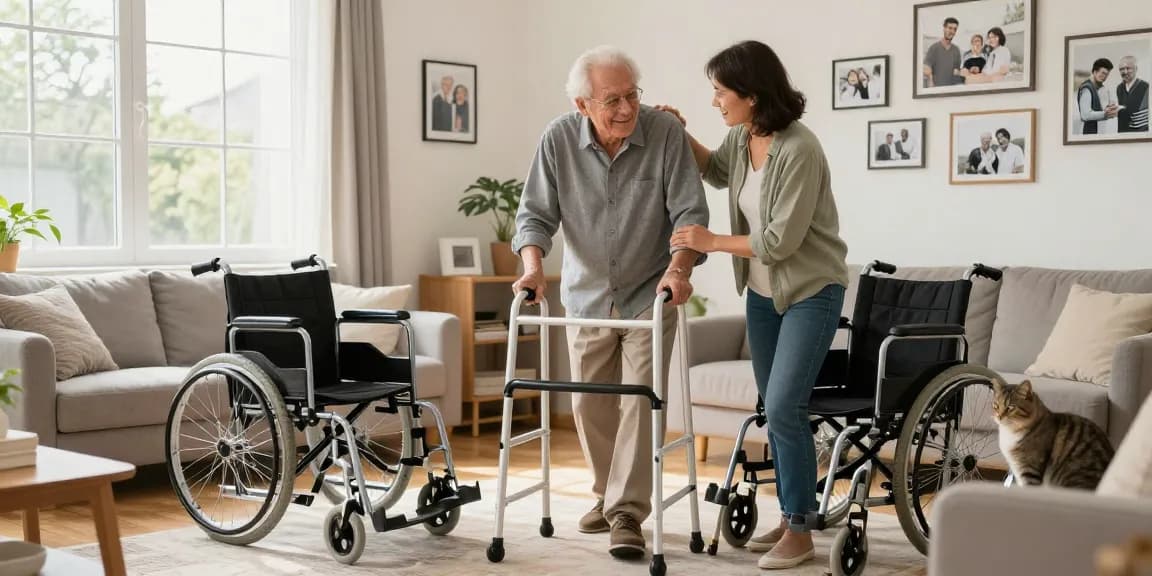 Buy nobility aids and mobility options for seniors in a cozy home atmosphere.