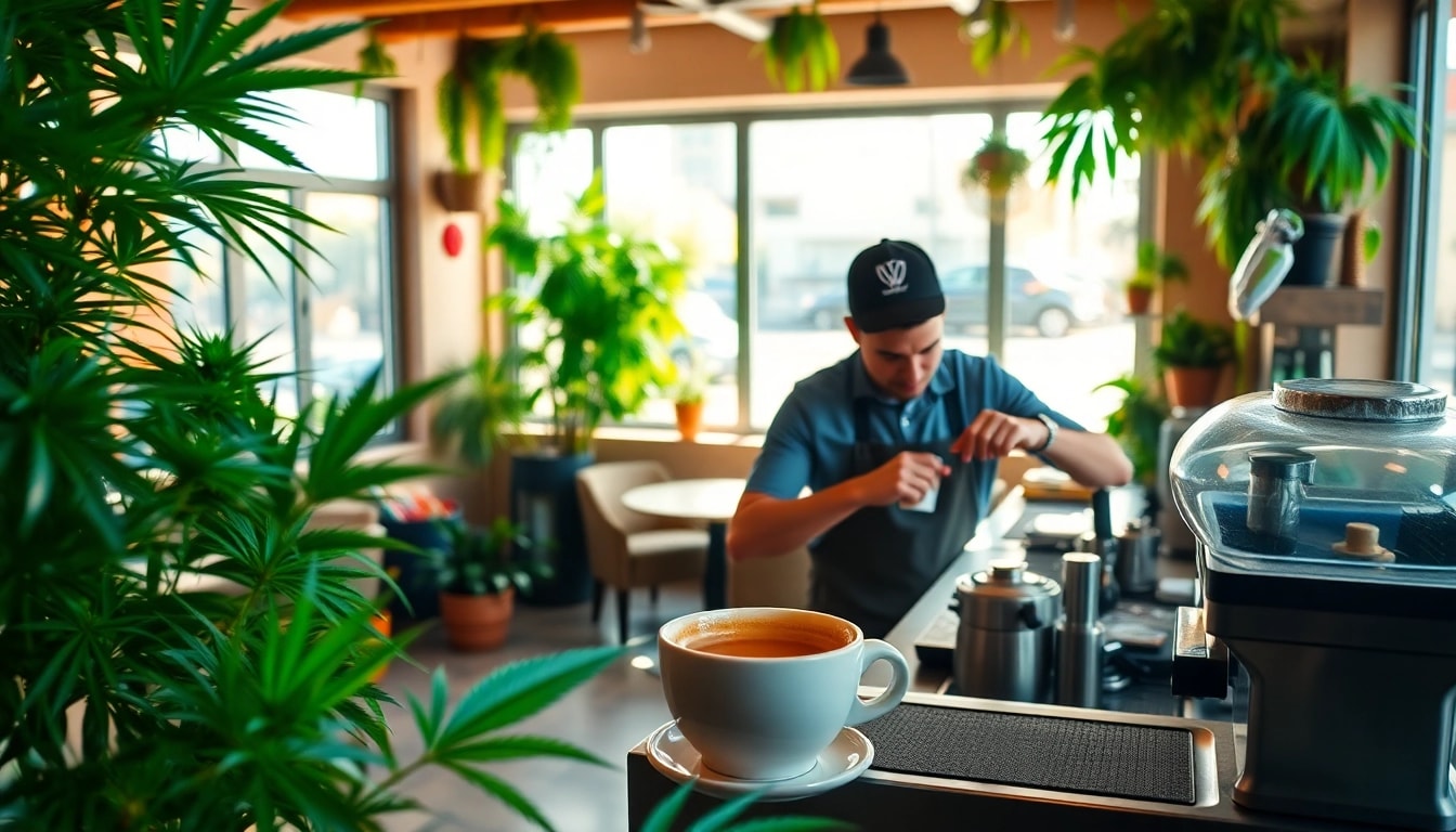 The welcoming atmosphere of a Cannabis Coffee Shop lloret de mar inviting visitors to relax and enjoy aromatic coffee
