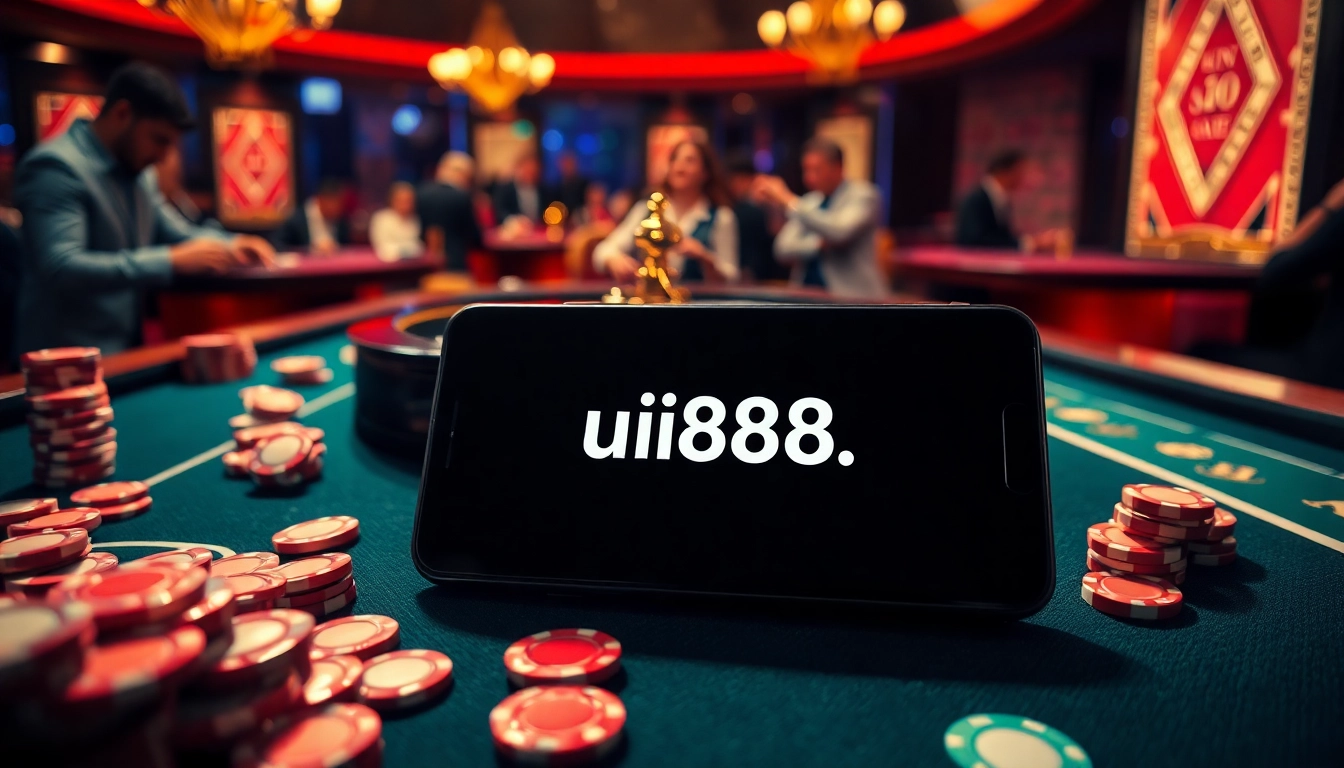 Experience thrilling games and online betting at uu88.company with vibrant casino visuals.