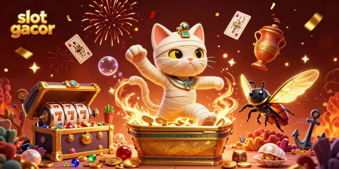 Gali peluang menang slot gacor dengan kucing mummy 3D dan elemen kasino yang menakjubkan.