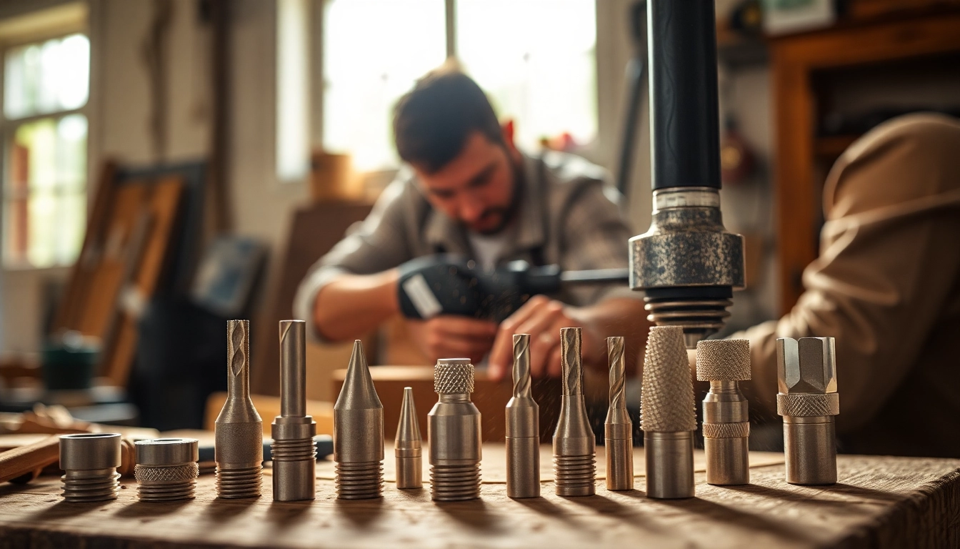 Cacciavite a percussione utilizzato per avvitare robusti inserti in legno durante lavori di falegnameria.