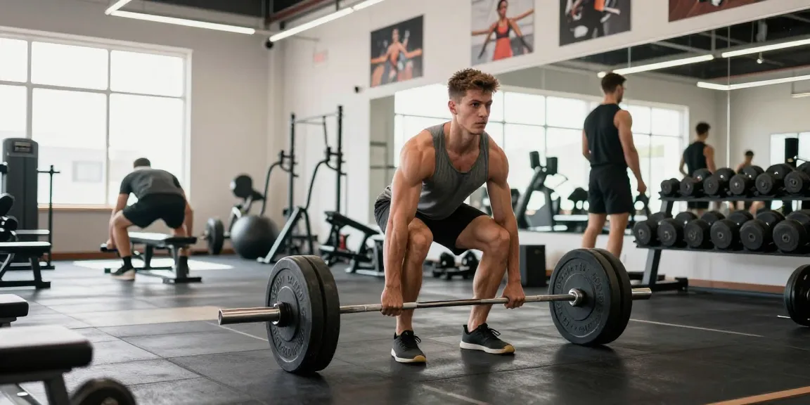 Steroide Boutique featuring a dedicated athlete lifting weights in a dynamic gym environment, showcasing fitness dedication.
