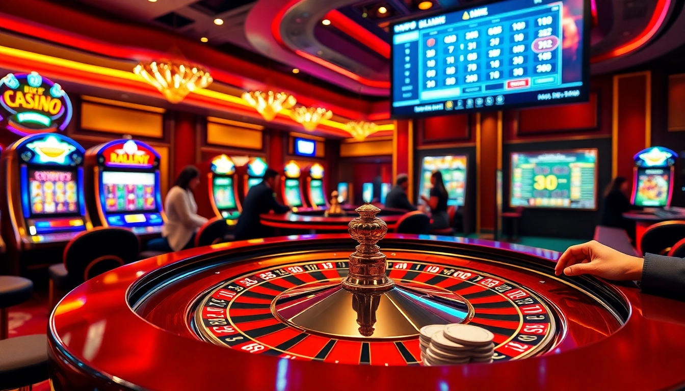 Engage in high-stakes gaming at https://lu88n.com/ with thrilling roulette, poker chips, and slot machines.