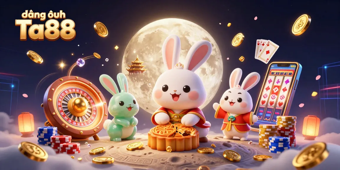 Experience an enchanting đăng nhập Ta88 scene with cartoon characters and dynamic casino elements.