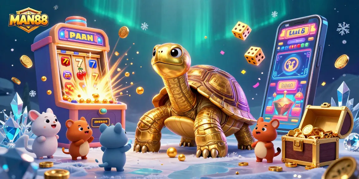 Experience the excitement of winning with MAN88 in a vibrant casino scene filled with energy.