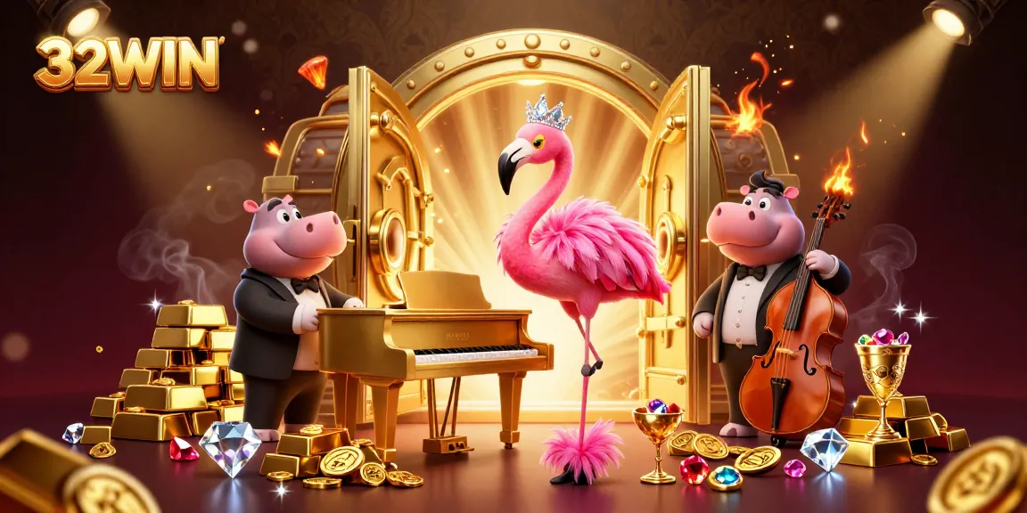 Experience high stakes and thrilling wins at 32WIN's vibrant casino with dynamic treasures.