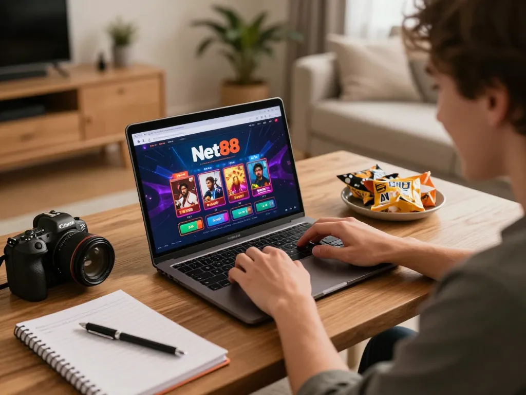 Engaging in online gambling at home using Net88 link vào Net88 for a strategic gaming experience.