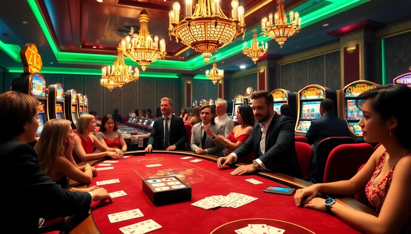 Engage with thrilling games at 789F’s casino, featuring poker tables and slot machines.