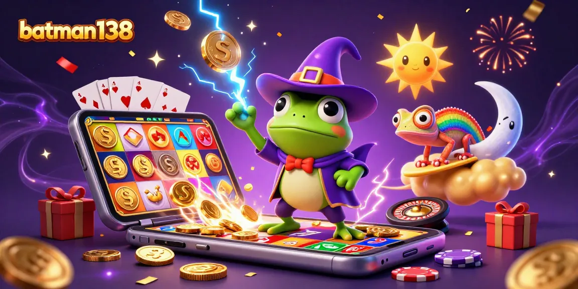 Engage with exciting gameplay at batman138, featuring vibrant slot reels and responsive mobile gaming experience.