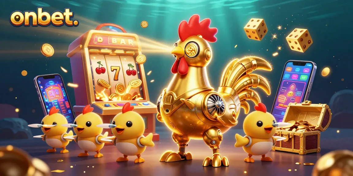 Experience thrilling gameplay at onbet. with a vibrant slot machine jackpot scene.